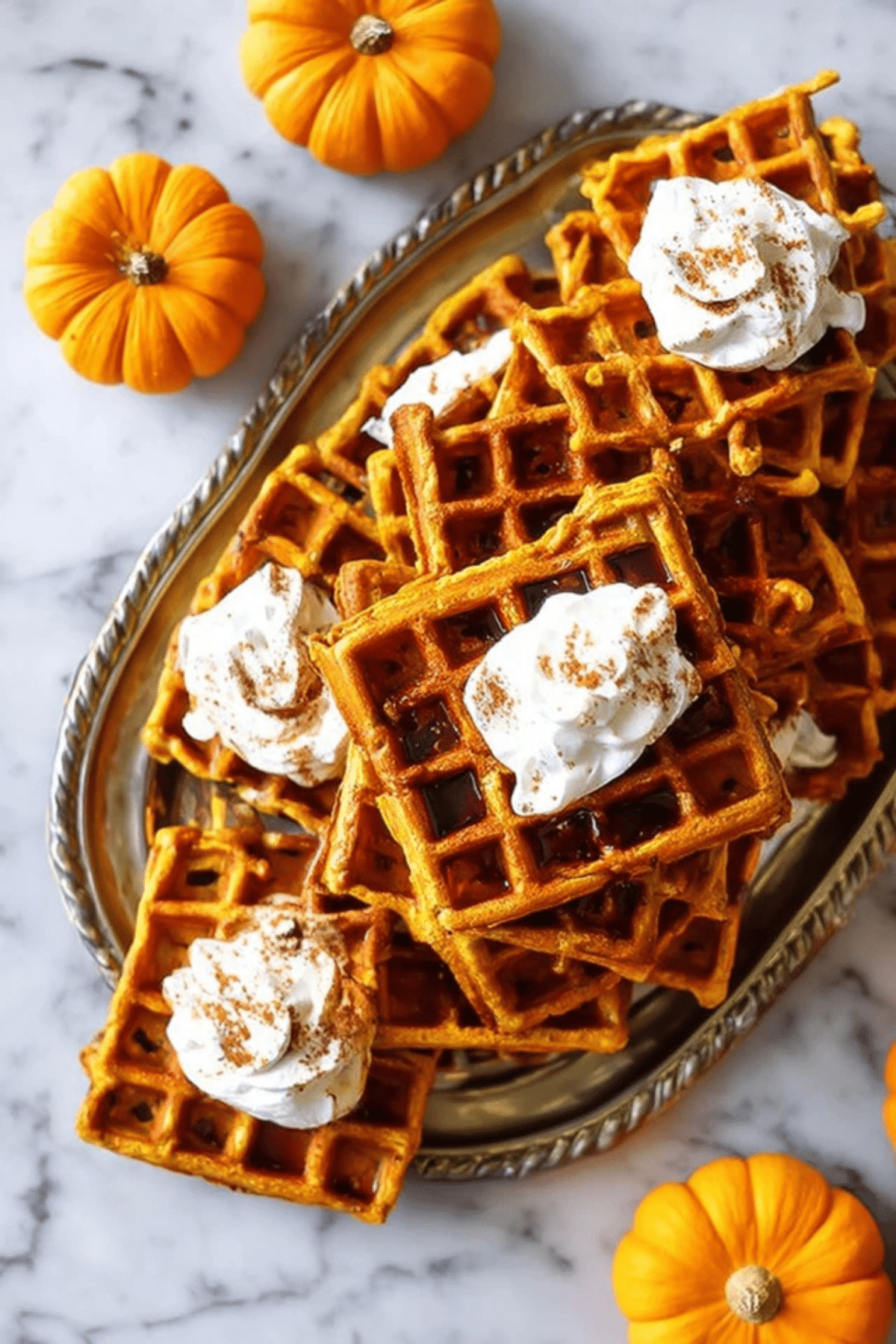Pumpkin Spice Waffles