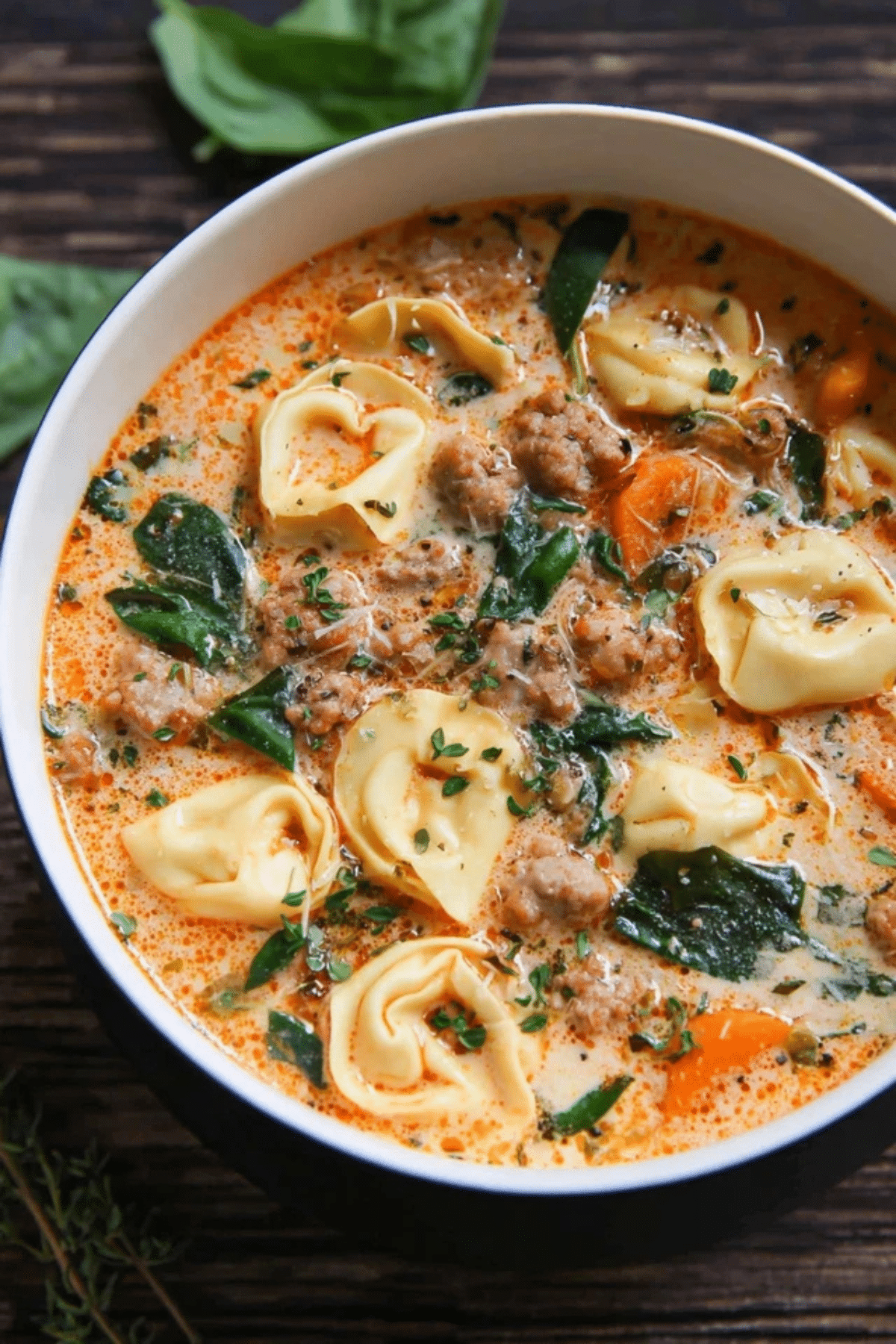 Sausage Tortellini Soup