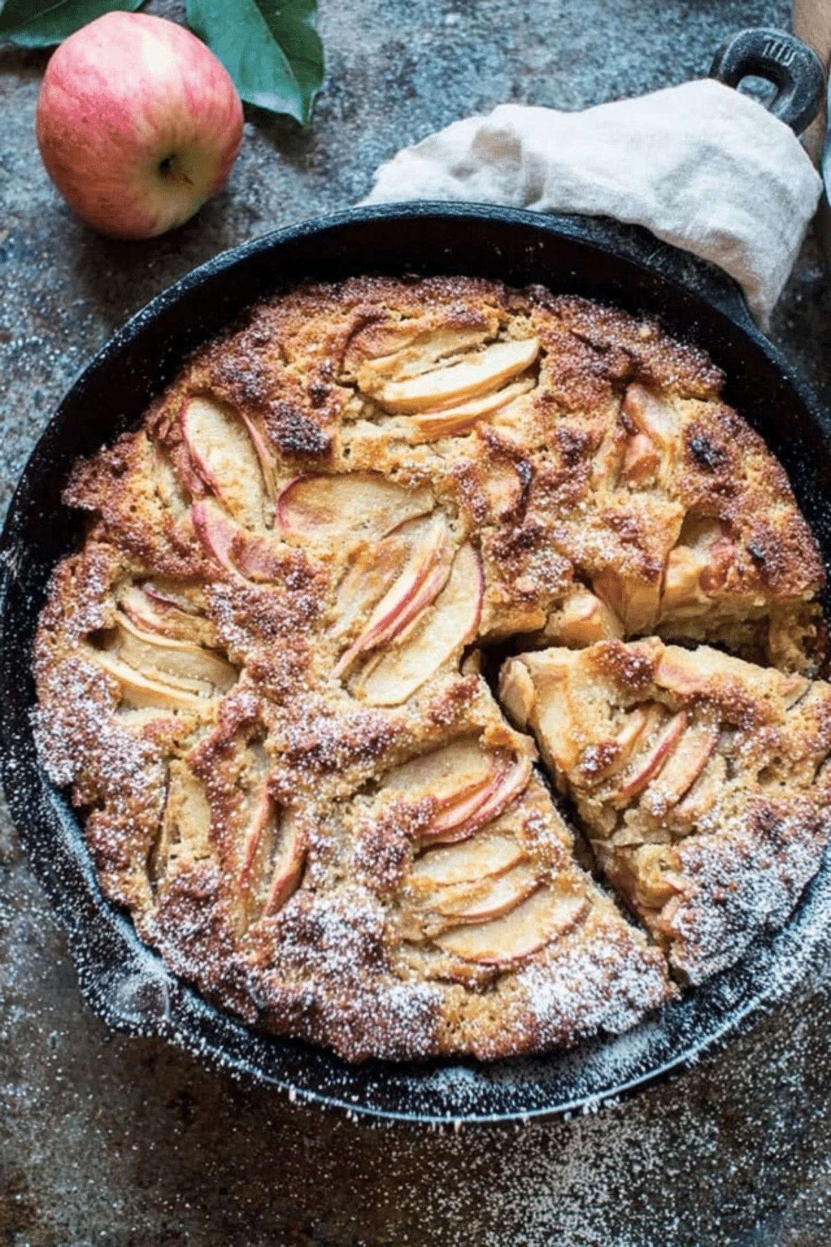 Cardamom Cognac Apple Cake