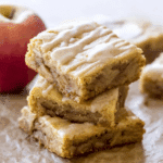 Maple Glazed Apple Blondies