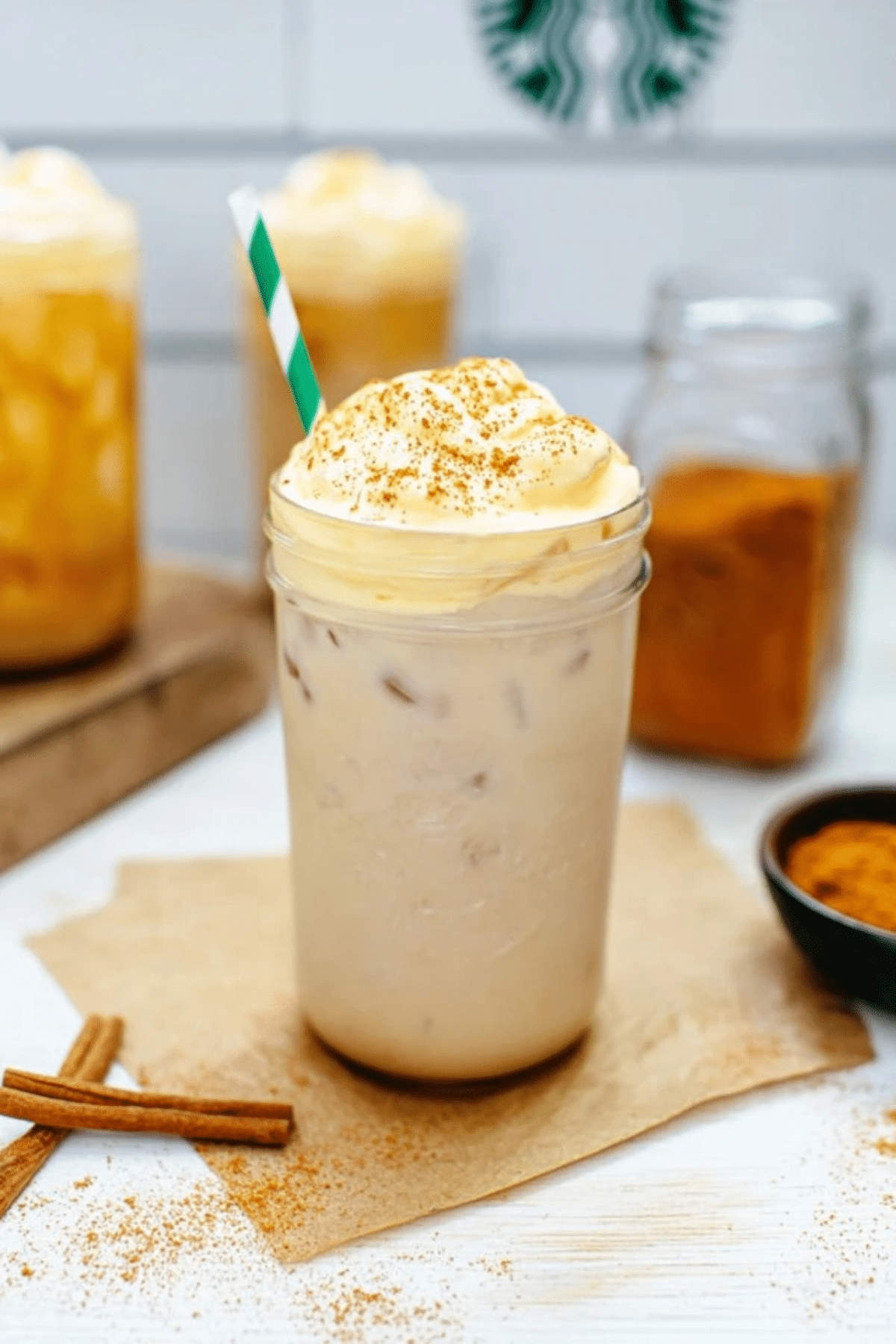 Starbucks Iced Chai with Pumpkin Cream