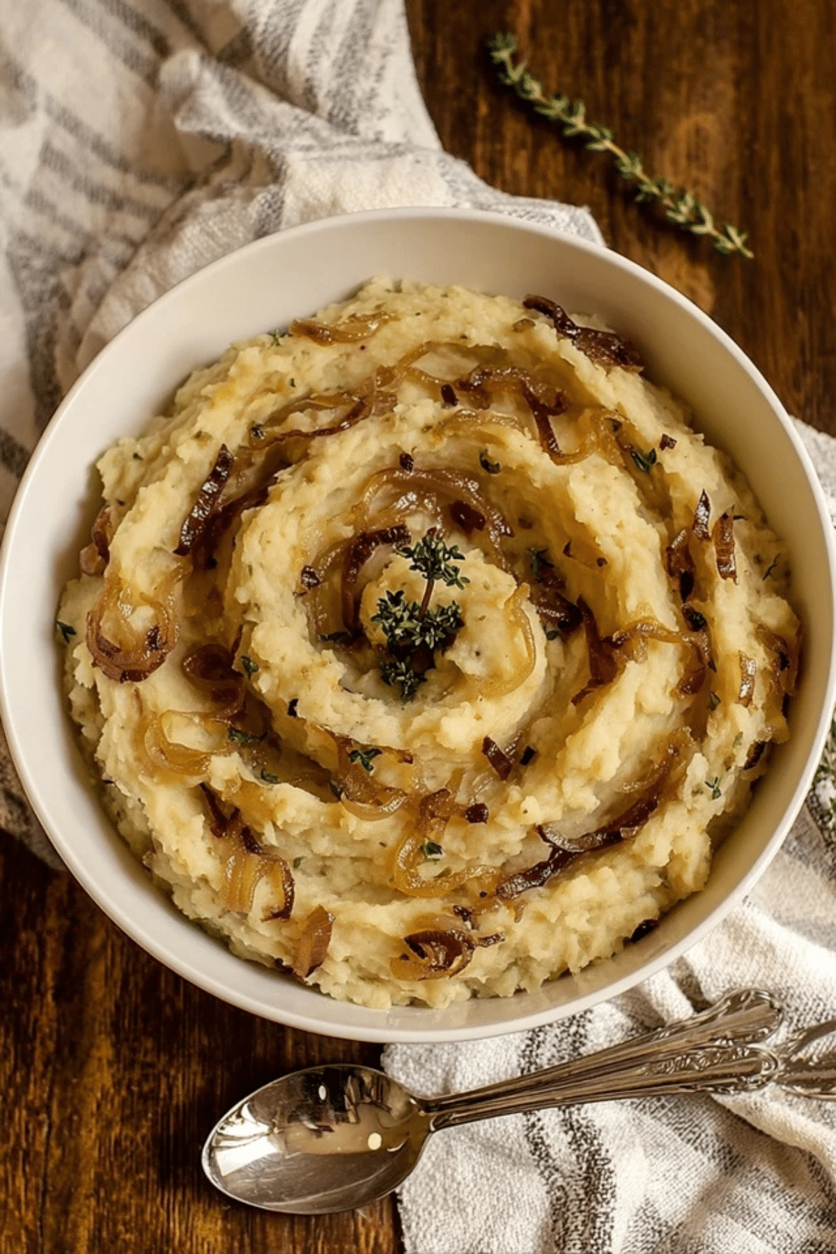 Vegan Caramelized Onion Mashed Potatoes
