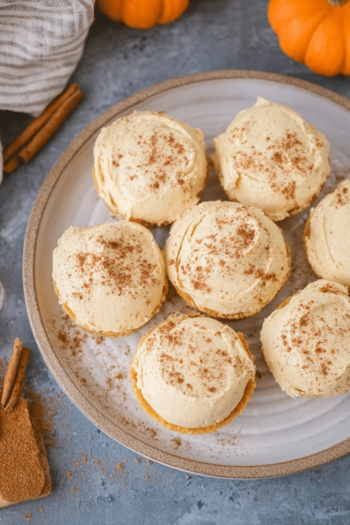Healthy Pumpkin Cheesecakes