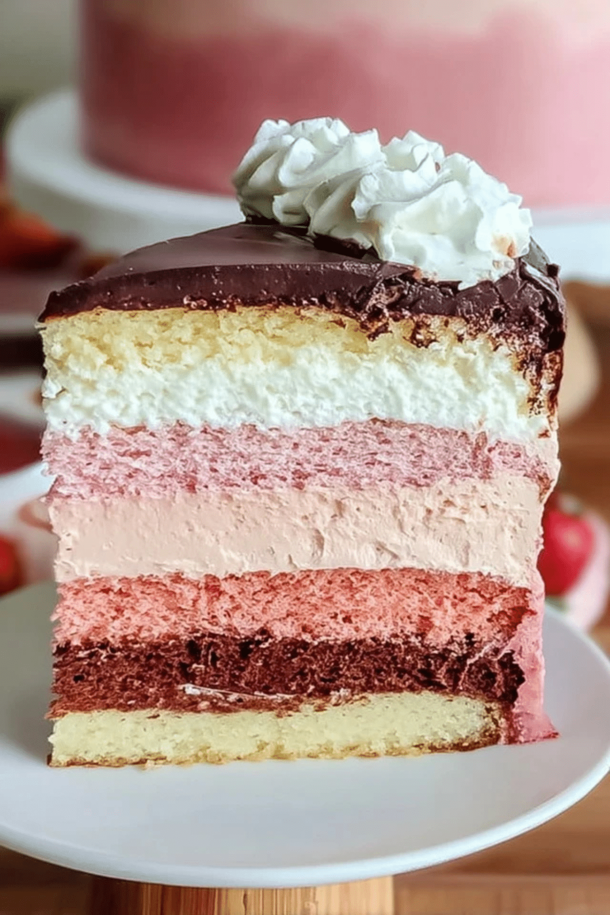 Indulge in Decadent Neapolitan Cake