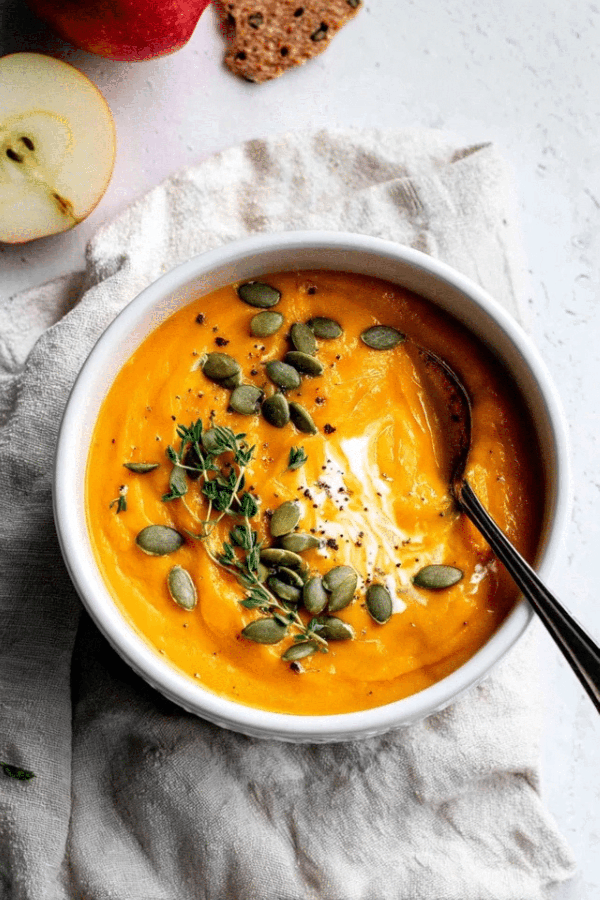 Roasted Butternut Squash and Carrot Soup