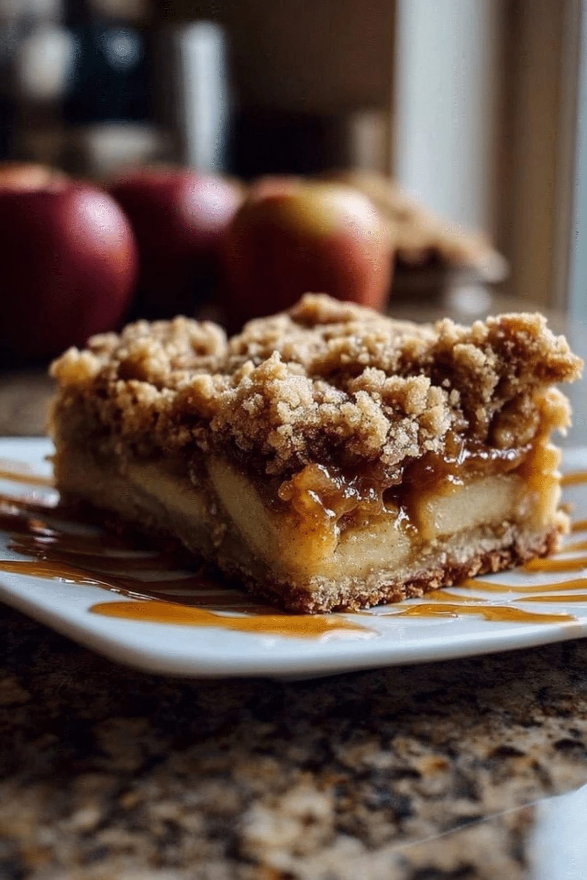 Salted Caramel Apple Crumble Bars Fall Treat