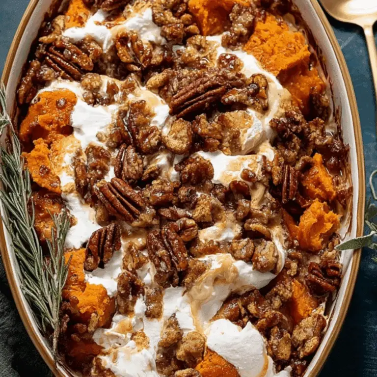 Southern Maple Sweet Potato Casserole