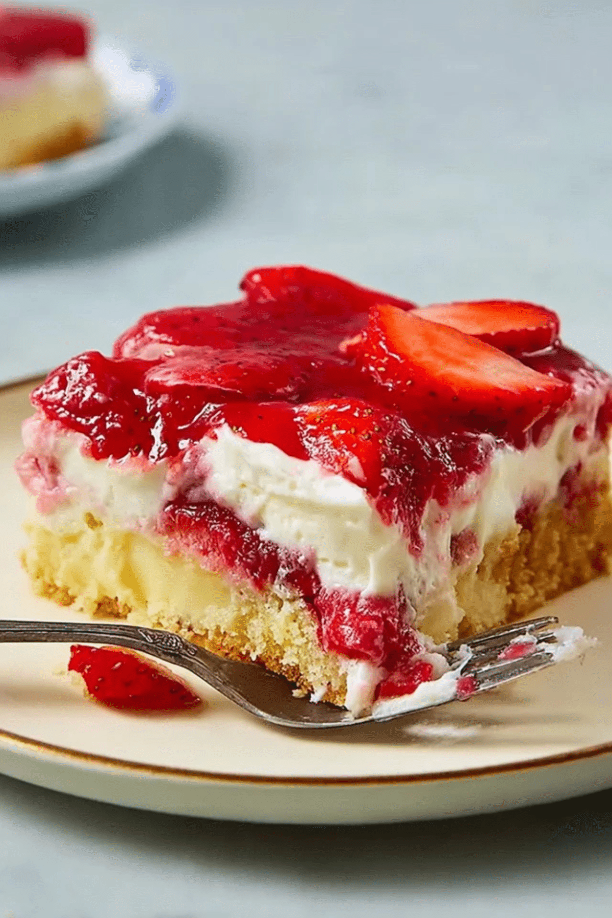Strawberry Cheesecake Dump Cake