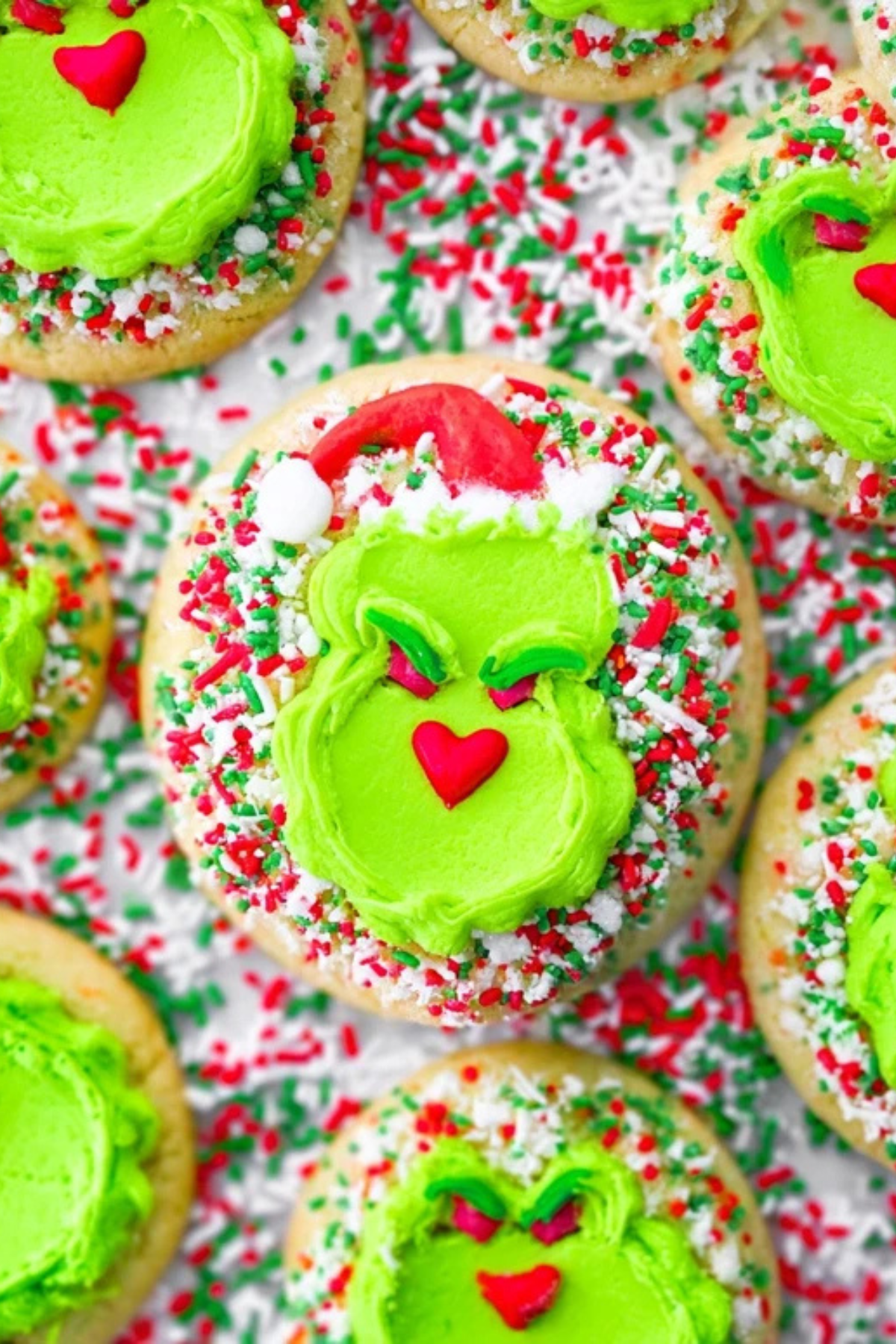 Grinch Crumbl Christmas Sugar Cookies