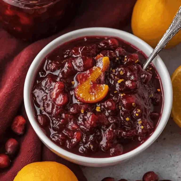 Homemade Fresh Cranberry Orange Sauce (1)