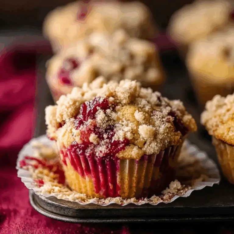 Leftover Cranberry Sauce Coffee Cake Muffins (1)