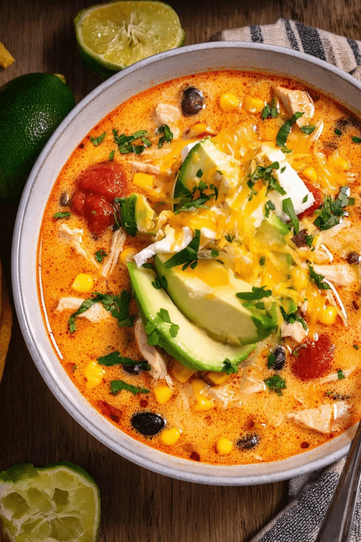 Creamy Chicken Enchilada Soup