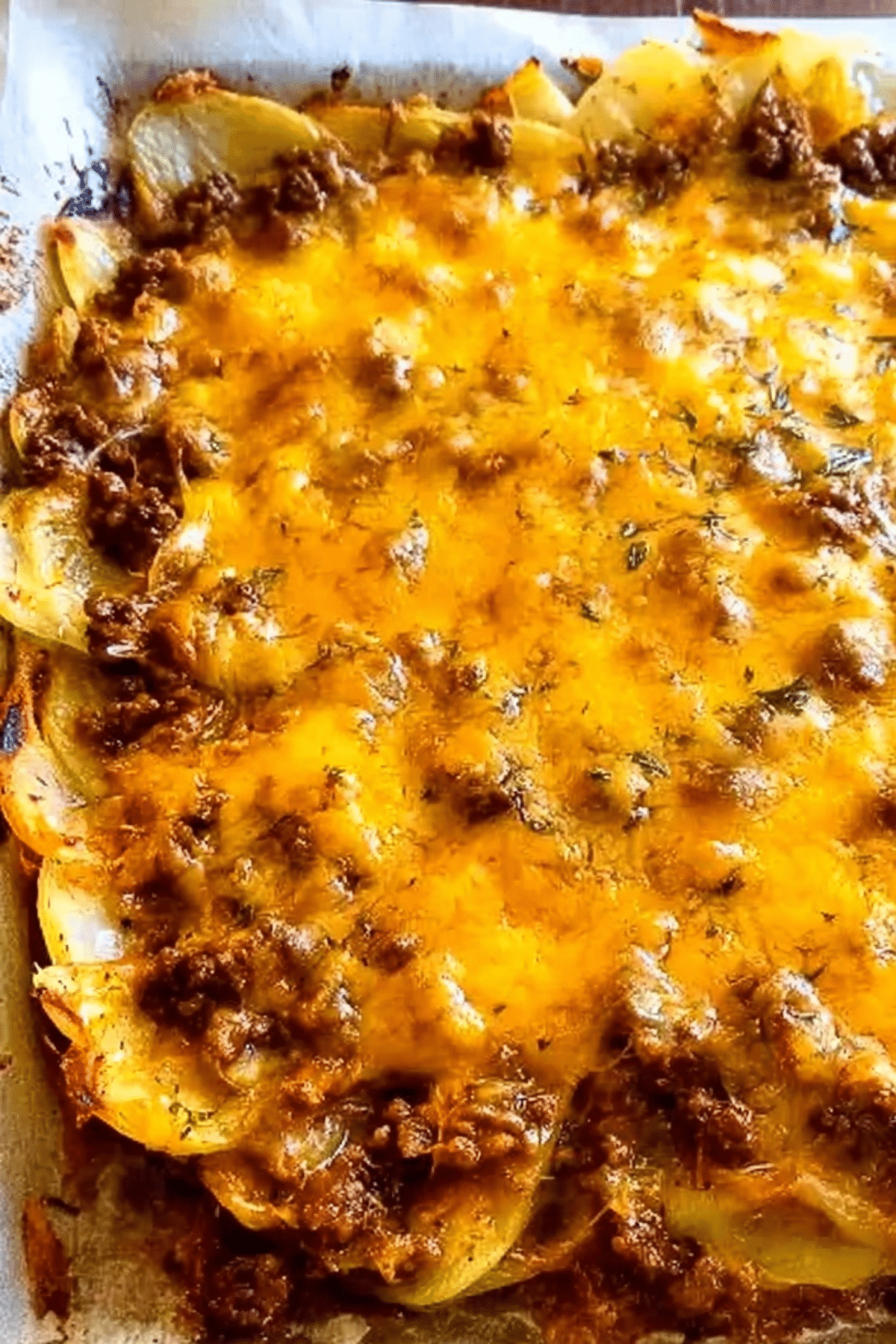 cheesy ground beef and potatoes