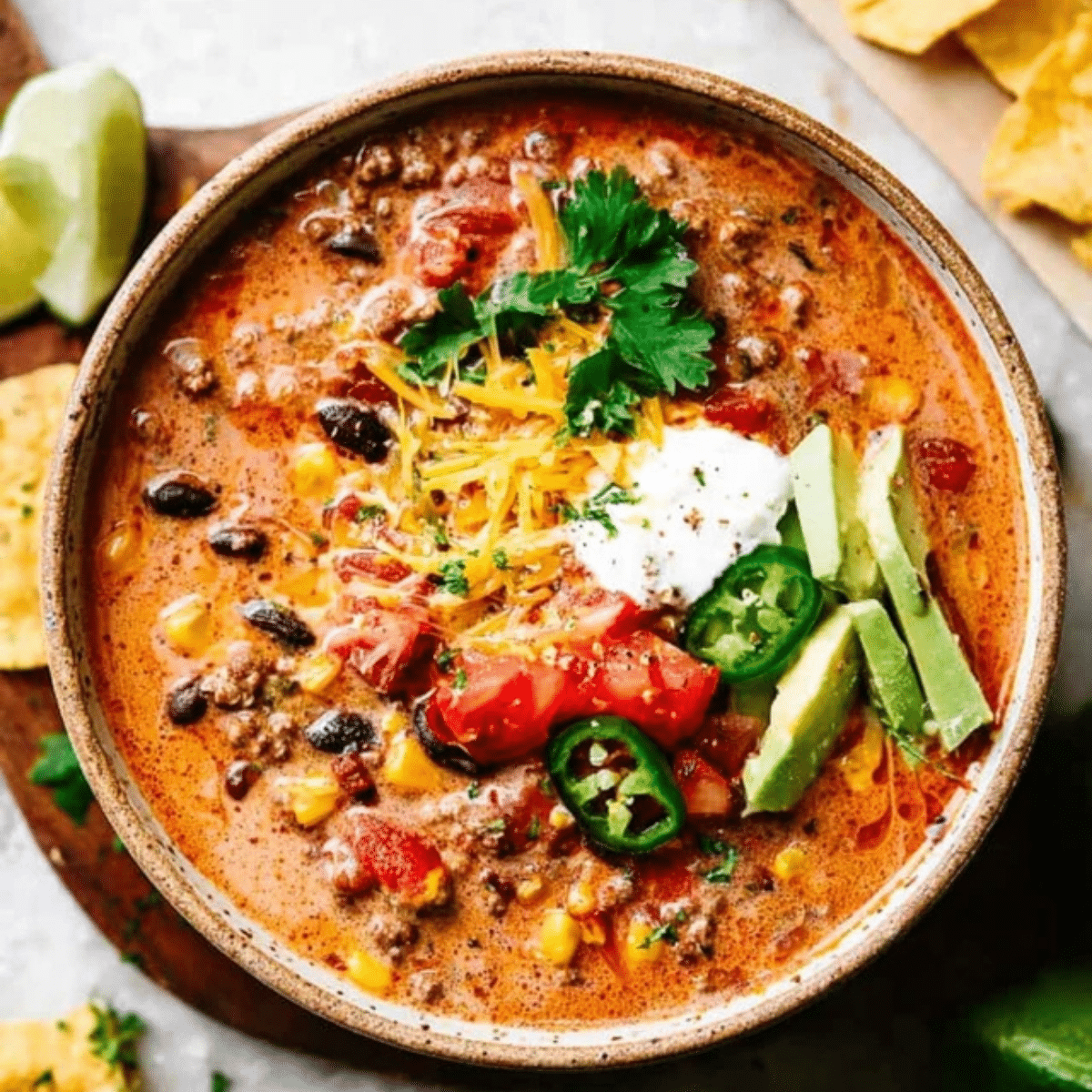 Cheesy Taco Soup