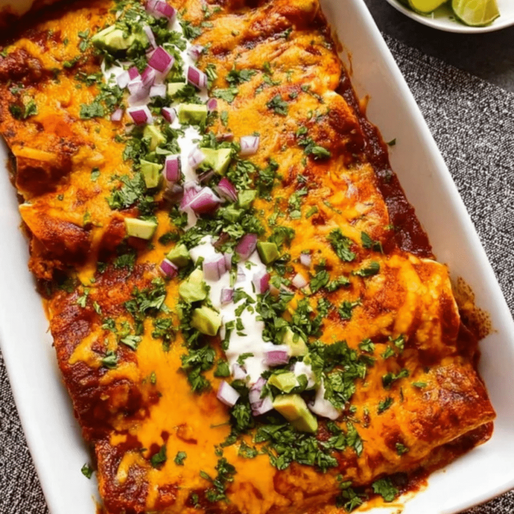 Ground Turkey Black Bean Enchiladas