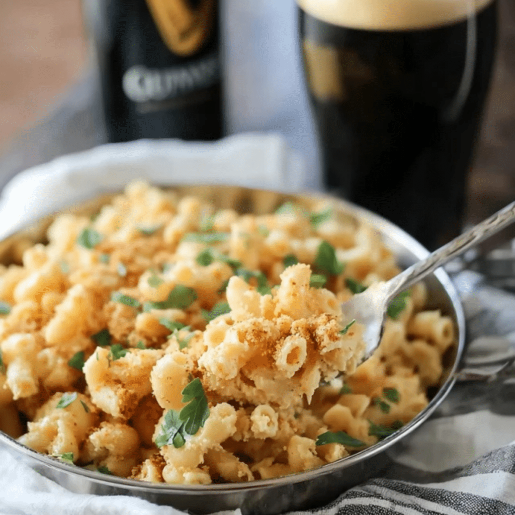 Guinness and Irish Chedddar Macaroni and Cheese