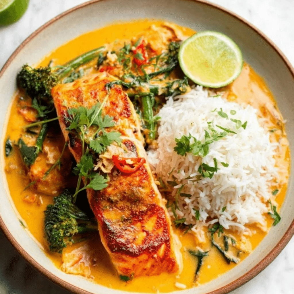 Salmon Coconut Curry
