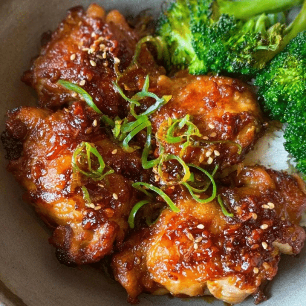 Soy Garlic Chicken Thighs
