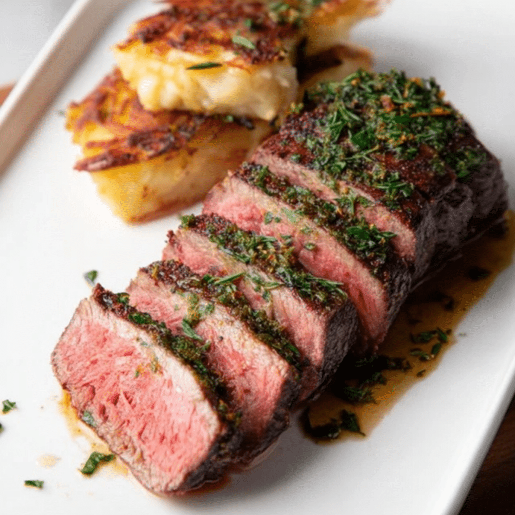 Easy Bison New York Strip Loin Steak with Herbed Brown Butter - Recipes ...