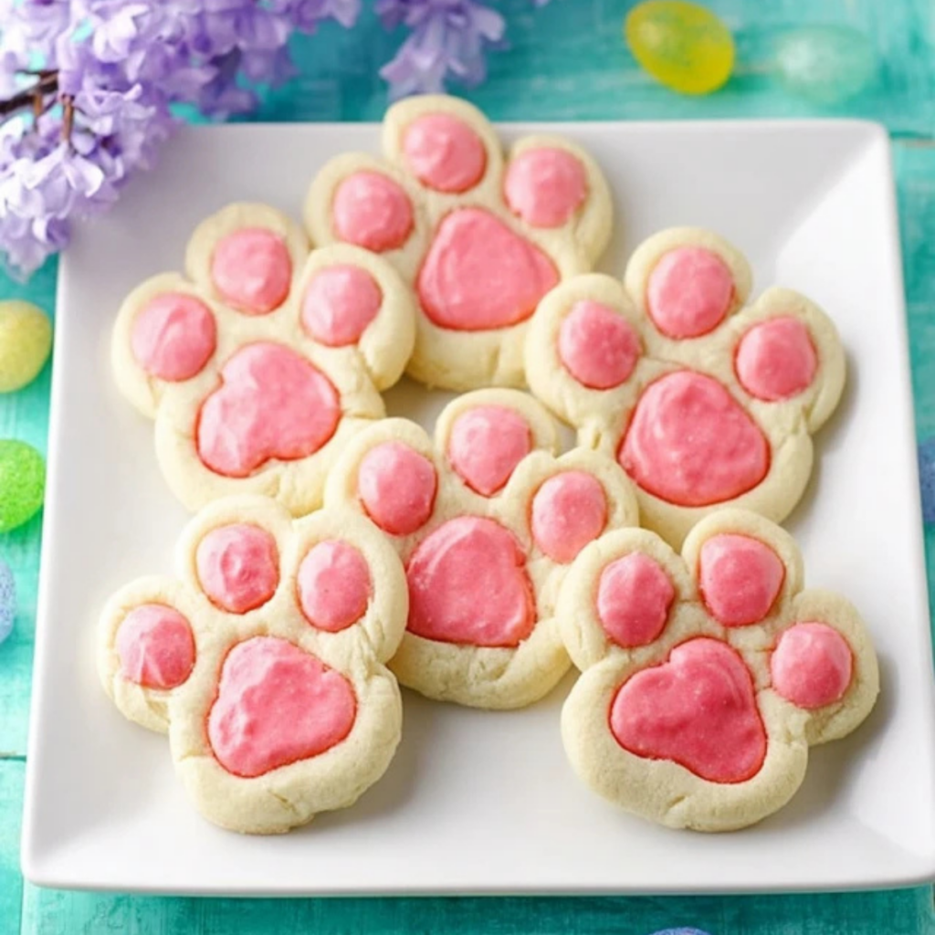 Bunny Paw Print Cookies