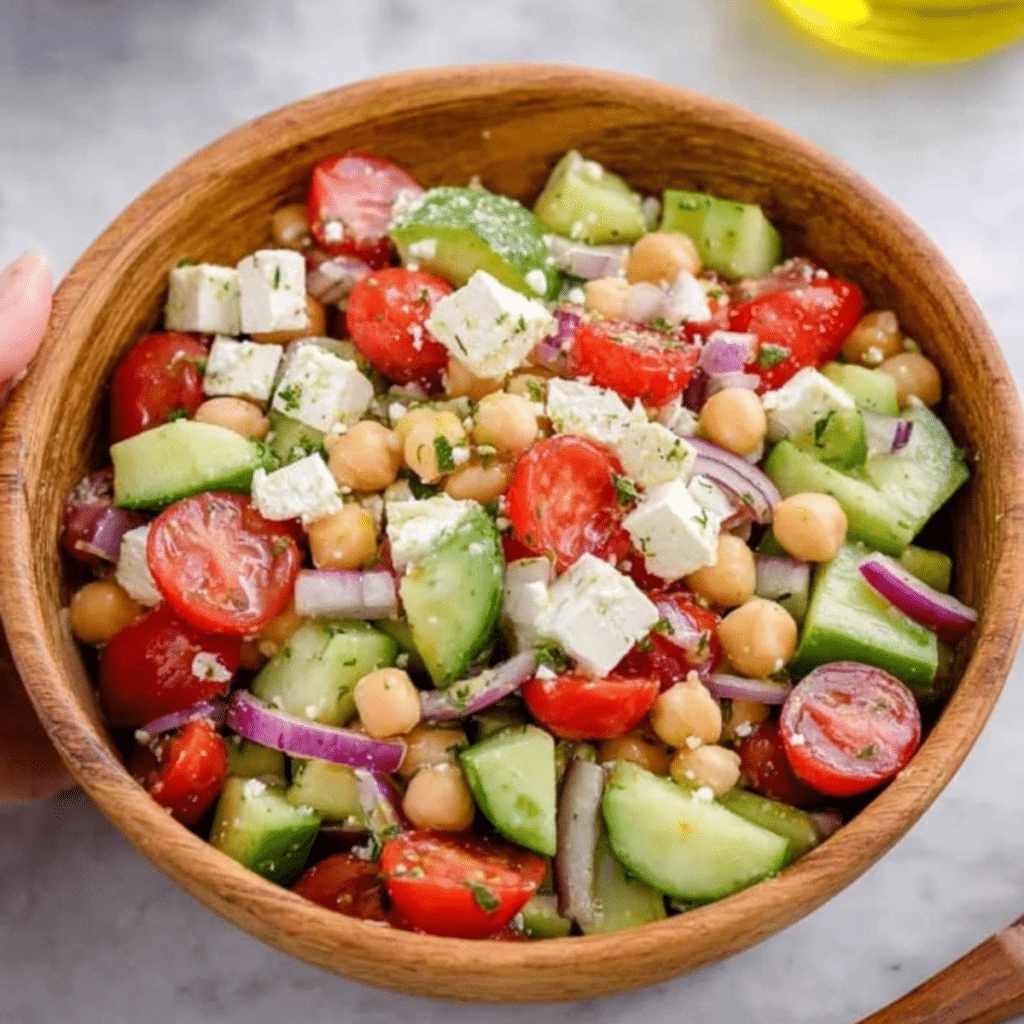 Chickpea Feta Salad