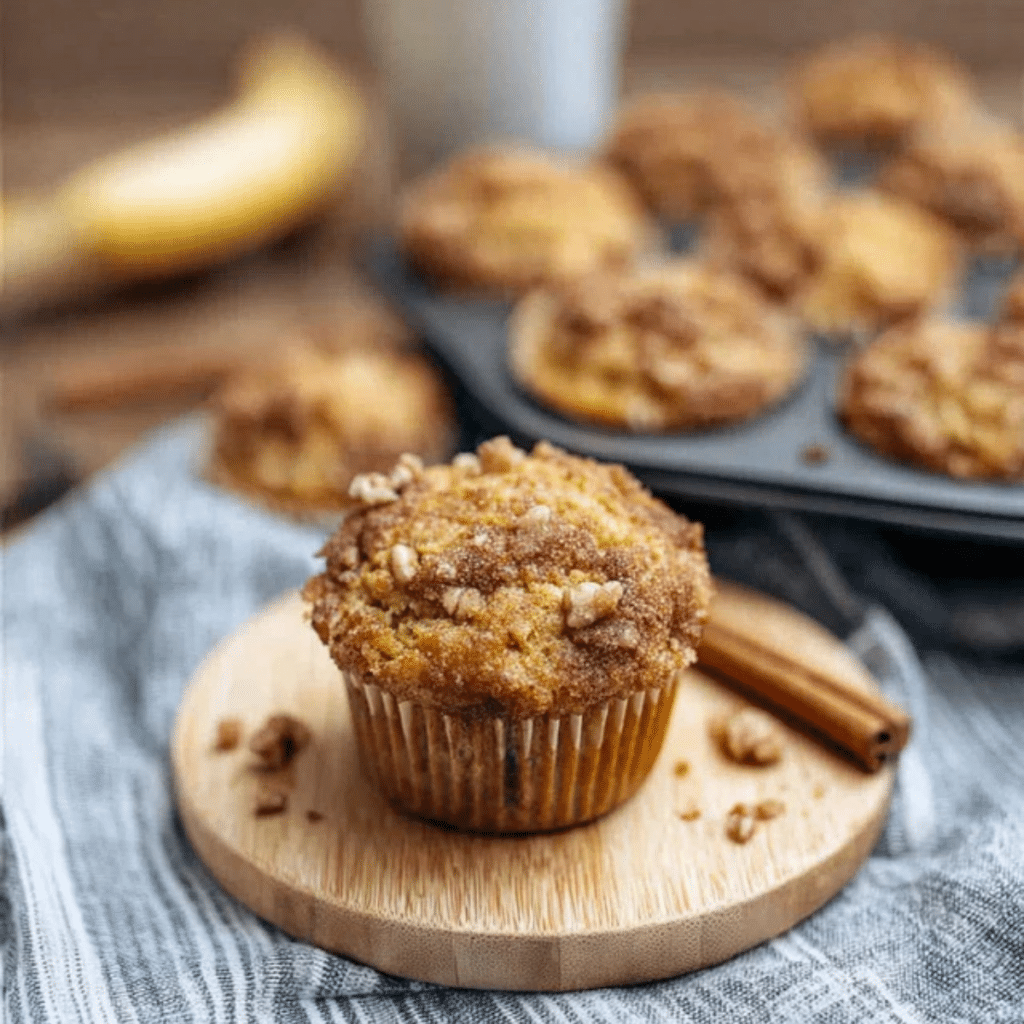 Sourdough Banana Muffins