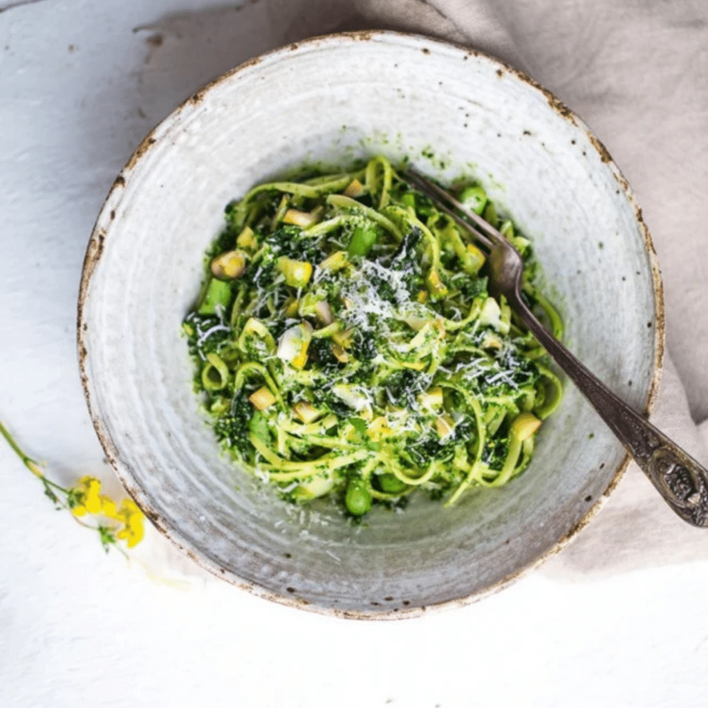 Spring Pasta with Nettle Pesto