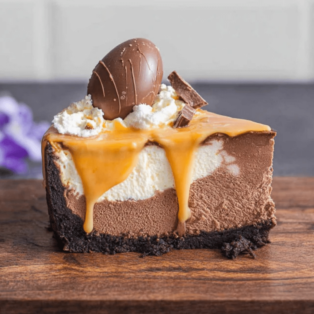 Cadbury Creme Easter Egg Cheesecake