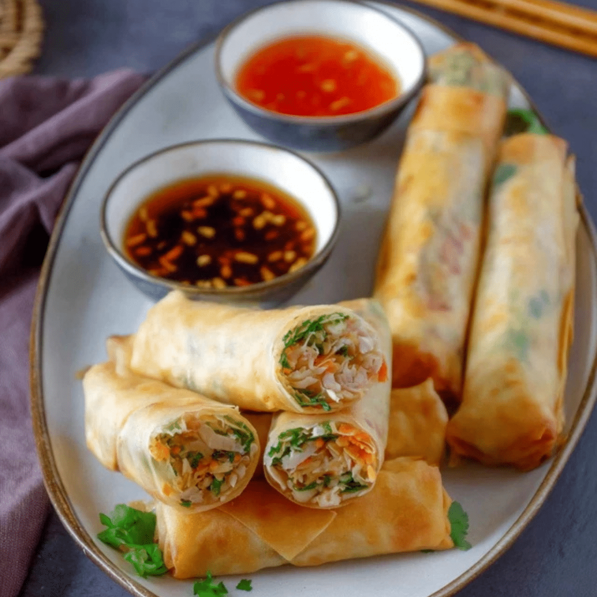 Crispy Chinese Spring Rolls Recipe You’ll Love - Recipes by Lucelle