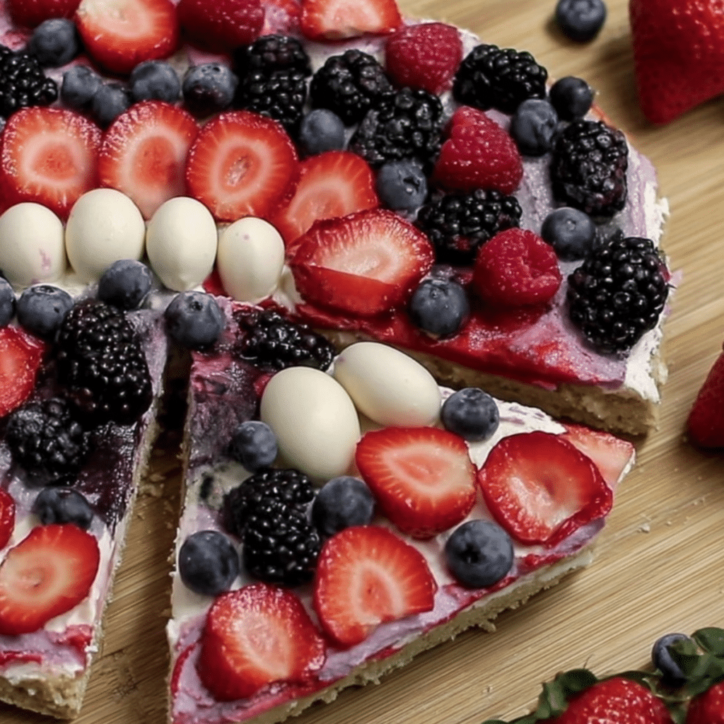 Easter Egg Fruit Pizza