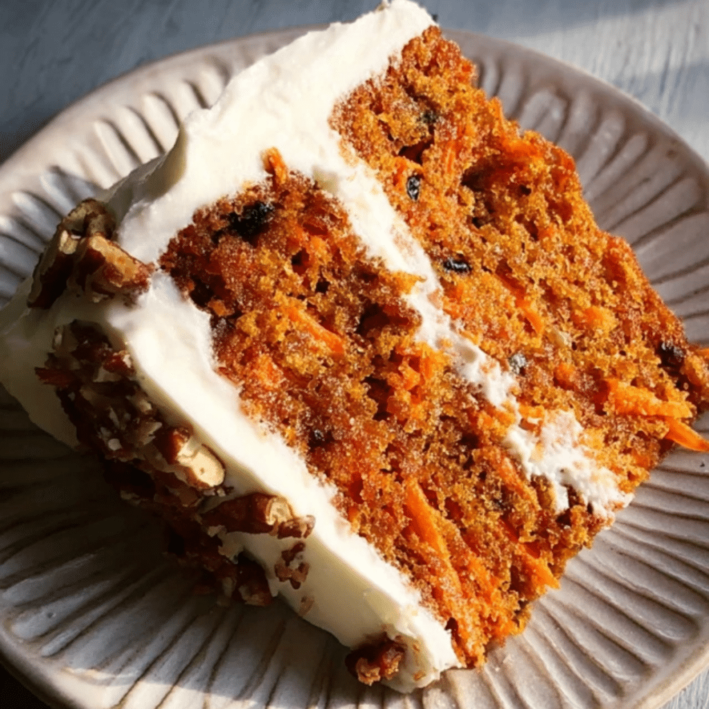 Eggless Carrot Cake