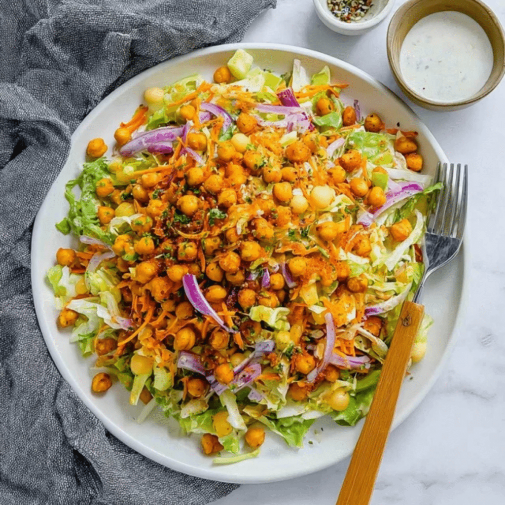Roasted Chickpea Crunch Salad