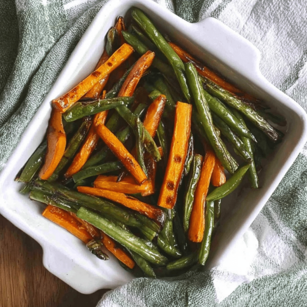 Roasted Green Beans and Carrots